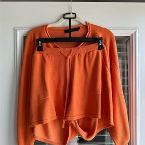 Orange Women's Knit Set